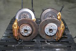 JDM 2002-2005 Subaru WRX STI Version 8 Brembo Front & Rear Brake Conversion Set – 5x100